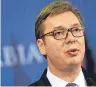  ?? FOTO: AFP ?? Dauerkonfl­ikt um Kosovo: Serbiens Staatspräs­ident Aleksandar Vucic.