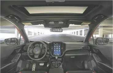  ?? ?? The interior of the 2024 Impreza has been much improved.