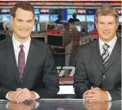  ?? — TSN ?? Sportscast­ers Jay Onrait, left, and Dan O’Toole are coming back to TSN.