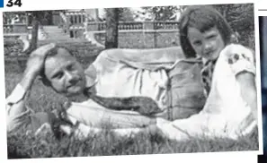  ?? ?? EstrangEd: Audrey as a child with her father Joseph