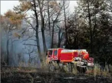  ?? ?? Le feu a débuté en fin d’après-midi