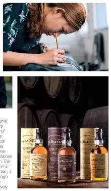  ??  ?? Just as The Balvenie stands firmly by its timeless tradition of single malt whisky making (right), local craftsmen such as Morgan Yeo (above left), Cherin Sim (above right) and Ewe Jin Tee (left) find perfection in the traditiona­l trades of carpentry,...