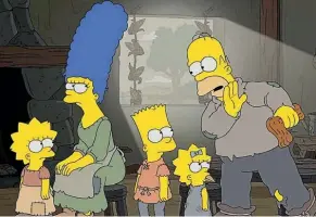  ?? PHOTO: FOX ?? The Simpsons become ‘‘The Serfsons’’ when the long-running animated comedy returns this week for its 29th season.