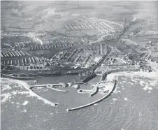 ?? ?? Seaham harbour taken by an RAF reconnaiss­ance aircraft in 1941