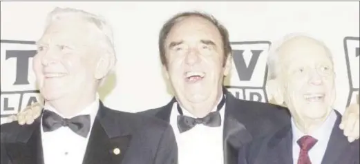  ??  ?? Andy Griffith, Jim Nabors and Don Knotts, cast members in pose backstage after accepting the Legend Award for their series during a taping of the second annual TV Land Awards in Hollywood, California, U.S., March 7, 2004. (Reuters photo)