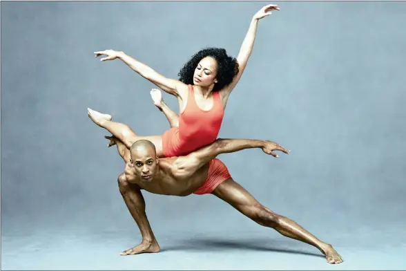  ?? PICTURES: ANDREW ECCLES ?? Alvin Ailey American Dance Theater’s Linda Celeste Sims and Yannick Lebrun.