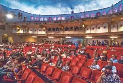  ??  ?? Hundreds of residents attend the Phoenix City Council meeting on Tuesday at the Orpheum Theatre in downtown.