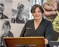  ?? WARWICK SMITH/STUFF ?? Pū horo chief executive Naomi Manu is pleased the organisati­on has won another big award.