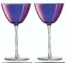  ?? ?? LSA Internatio­nal Aurora martini cocktail glasses in Violet Lustre, set of four, £50, John Lewis