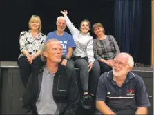  ??  ?? The cast of A Night of Nonsense: back row, Stacey Gordon, Allan Nicol, Shannon Galbraith and Beverley Scott. Front: David Simpkin and Patrick Scott.