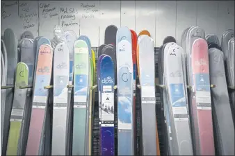  ?? ALEX GOODLETT — THE NEW YORK TIMES ?? Salt Lake City-based manufactur­er DPS Skis has had to overcome supply chain problems with steps like changing the source of the wood that goes into its skis. The wood used to come from China; now it comes from North Carolina.