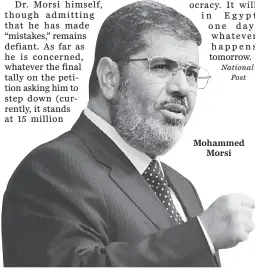  ??  ?? Mohammed
Morsi