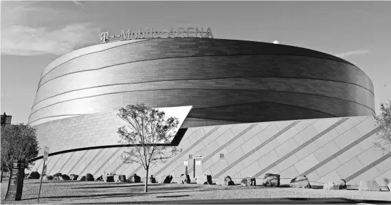  ?? KIRBY LEE, USA TODAY SPORTS ?? T-Mobile Arena, adjacent to the Las Vegas Strip, will be the home of the NHL expansion team to begin play in the 2017-18 season.