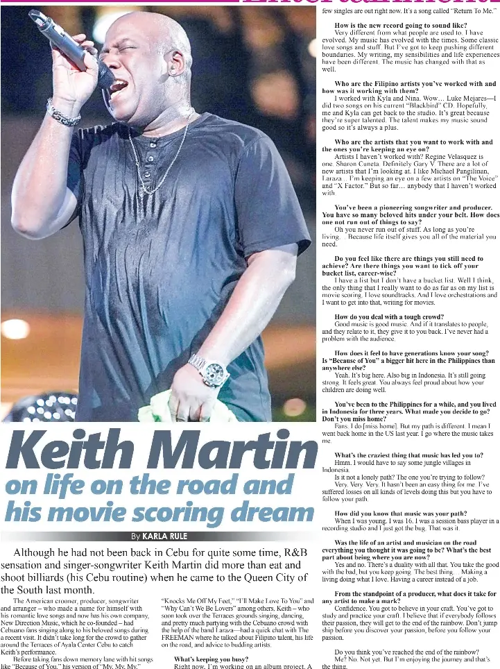 Keith Martin On Life On The Road And His Movie Scoring Dream Pressreader
