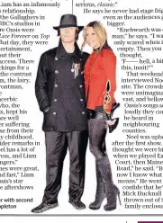  ??  ?? Liam Gallagher with second wife Nicole Appleton