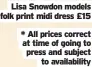  ?? ?? Lisa Snowdon models folk print midi dress £15
* All prices correct at time of going to press and subject
to availabili­ty