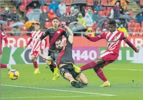  ?? FOTO: PUNTÍ ?? El Girona-Rayo del 27 de octubre de 2018, último triunfo rojiblanco en Montilivi (2-1)