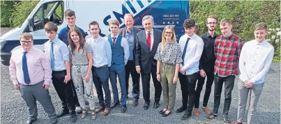  ?? Picture: Rebecca Lee Photograph­y. ?? Former Prime Minister Gordon Brown recently visited a CR Smith-run academy to show his support for the Hand Picked programme.