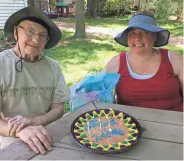  ?? ELLIS FAMILY PHOTO ?? Herb Ellis and his daughter Alina celebrated their shared June 8 birthday at Alina’s West Bend home. For more photos, go to jsonline.com/news.