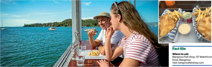  ?? DAVID KIRKLAND/NORTHLAND NZ ?? Mangonui Fish Shop has stunning views.