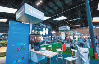  ?? Dreamstime / TNS ?? Microsoft participat­ed in the Connect 2016 informatio­n technology conference and exhibition in Shanghai. The company is pursuing a deal to acquire the Chinabased TikTok app in the U.S.