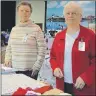  ?? JEREMY FRASER/CAPE BRETON POST ?? Vendors Helena Bonnar, left, and Valerie Parks stand for a picture as they wait for cruise ship passengers to visit their location at the Joan Harriss Cruise Pavilion on Sunday. The local vendors are hoping the increase in ship calls this year in...