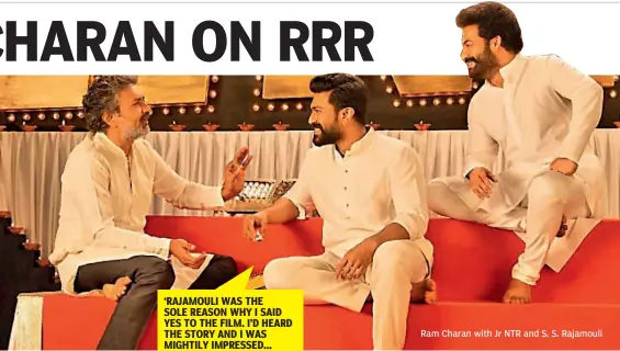  ?? ?? Ram Charan with Jr NTR and S. S. Rajamouli