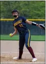  ?? AIMEE BIELOZER — FOR THE MORNING JOURNAL ?? Avon Lake starting pitcher Avery Orille throws a pitch against Westlake on April 28.