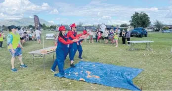  ?? Photos / Supplied ?? Tremains Taupo Team Mario competes in the annual charity fundraiser.