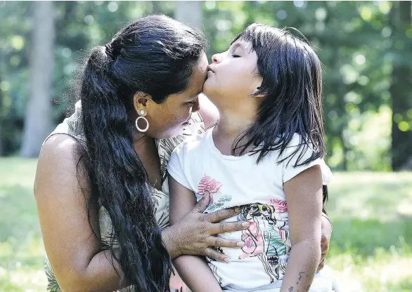  ?? JOSH REYNOLDS/WASHINGTON POST ?? Sandy Gonzalez and her mother Angelica Gonzalez-Garcia were reunited after being separated at the U.S.-Mexico border and detained.