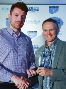  ??  ?? Shane Boyle, Sligo RFC captain and Ulster Bank League 2C Player of the Year with Ireland Head Coach Joe Schmidt.