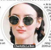  ??  ?? Charlotte Le Bon