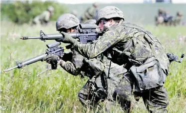  ?? ?? Reservists are not being treated with the same dignity and fairness as members of the regular forces they serve with, says the Royal Canadian Legion.