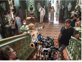  ??  ?? The cast and crew of Crazy Rich Asians shot part of the Tyersall Park scenes at Carcosa Seri Negara in Kuala Lumpur. — Warner Bros