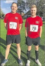  ?? ?? David Helme and Fabio Baiardo took part in the Woodchurch 10 Mile race