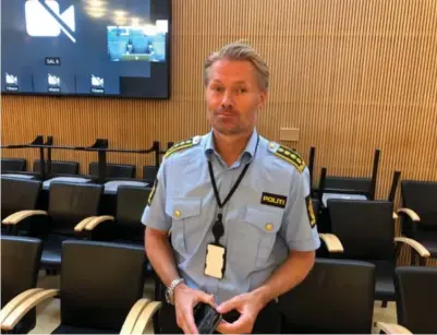  ?? FOTO: EIVIND KRISTENSEN ?? I dag er Terje K. Skaar påtalelede­r i Agder-politiet. Onsdag vitnet han i rettssaken mot etterforsk­ningsleder­ne som i 2016 lot avhøret mot den dobbeltdra­pssiktede 15-åringen fortsette.