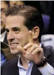  ??  ?? Bowing to pressure: Hunter Biden has been under intense scrutiny in recent months