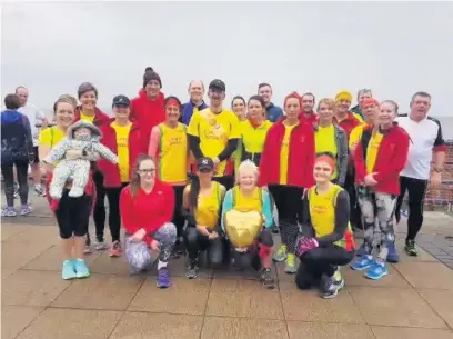  ??  ?? Among those boosted by the latest round of grants are the Cornelly Striders running group