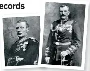  ??  ?? These two generals feature in the records from Fife that are now online at Ancestry