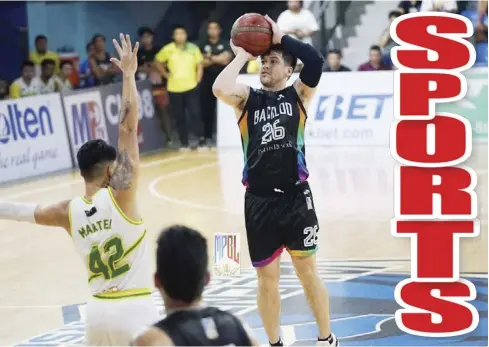  ?? ?? Andretti Stevens is one of Bacolod City of Smiles players who were slapped with indefinite ban by MPBL.