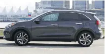  ?? ANDREW MCCREDIE/DRIVING ?? The Kia Niro is ideal for young families.