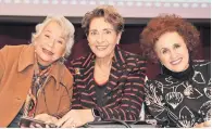 ?? ?? Olga Sánchez Cordero, Mercedes Juan y Silvia Cherem.