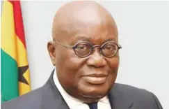  ??  ?? Ghana President Nana Akufo-Addo