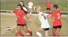  ?? Jeremy stewart ?? Cedartown’s Maritza Segura (19) moves in to control the ball against Pickens during last Friday’s match at Cedartown High School.