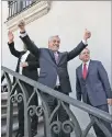  ??  ?? Santiago. El presidente Piñera celebra la decisión de la Corte.