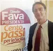  ?? Ansa ?? Il candidato Claudio Fava