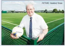  ?? PICTURE: Hereford Times ?? DELIGHT: Hereford Pegasus chairman Kevin Bishop