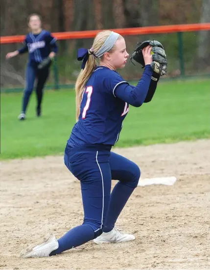  ?? Photo by Ernest A. Brown ?? Lincoln junior shortstop Riley Riendeau recently verbally committed to play at Monmouth University starting in 2019. Riendeau said she was recruited by the West Long Branch, N.J. school to play third base.
