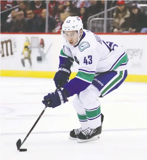  ?? — GETTY IMAGES ?? Quinn Hughes has spent his rookie time well with the Canucks, impressing naysayers and racking up enough points for him to be part of the conversati­on as a serious contender for the Calder Cup as the NHL’s top rookie.