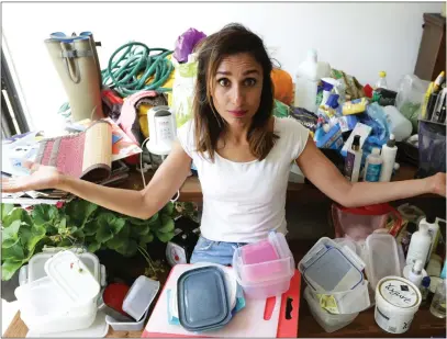  ??  ?? Presenter Anita Rani despairs at the number of single-use plastics in her own cupboards in War on Plastic with Hugh and Anita; while June (Elisabeth Moss) gets ready to shake things up in The Handmaid’s Tale